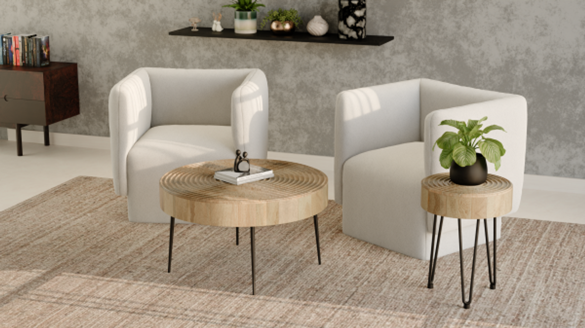Aspen Round Nesting Coffee Table Set