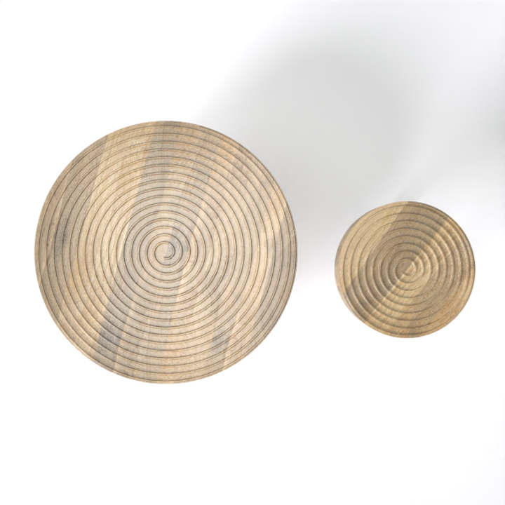 Aspen Round Nesting Coffee Table Set