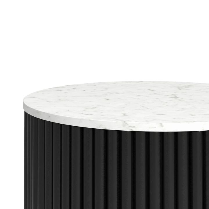 Athena Marble End Table With Metal Legs