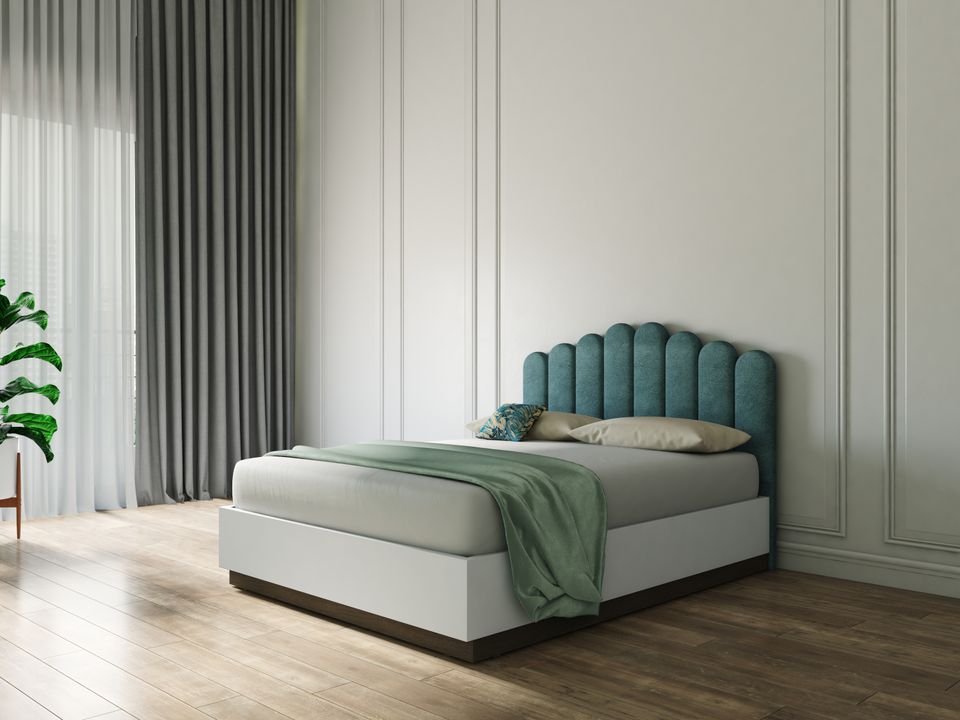 Hayden Home Premium Curved Paris Panel Bed