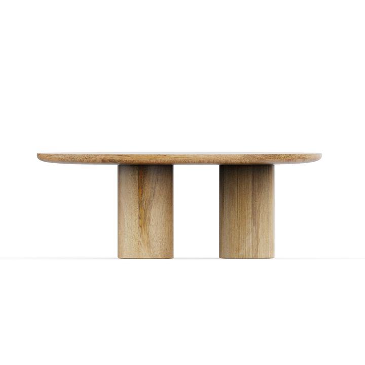 Gaia Round Coffee Table - Mango Natural (15In Height)