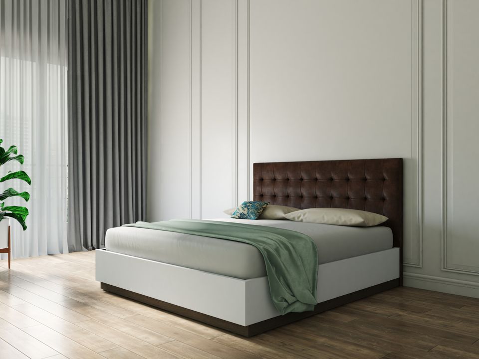 Hayden Home Premium Classic Tufted Madrid Panel Bed