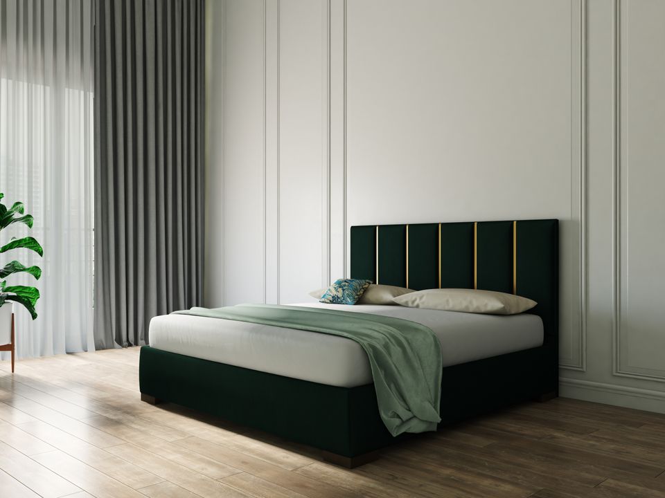 Hayden Home Premium Accent Chicago Upholstered Bed