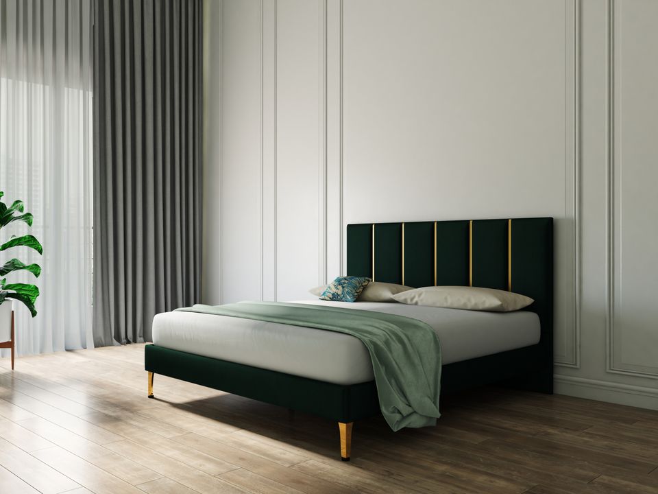 Hayden Home Premium Accent Chicago  Luxeline Upholstered Bed