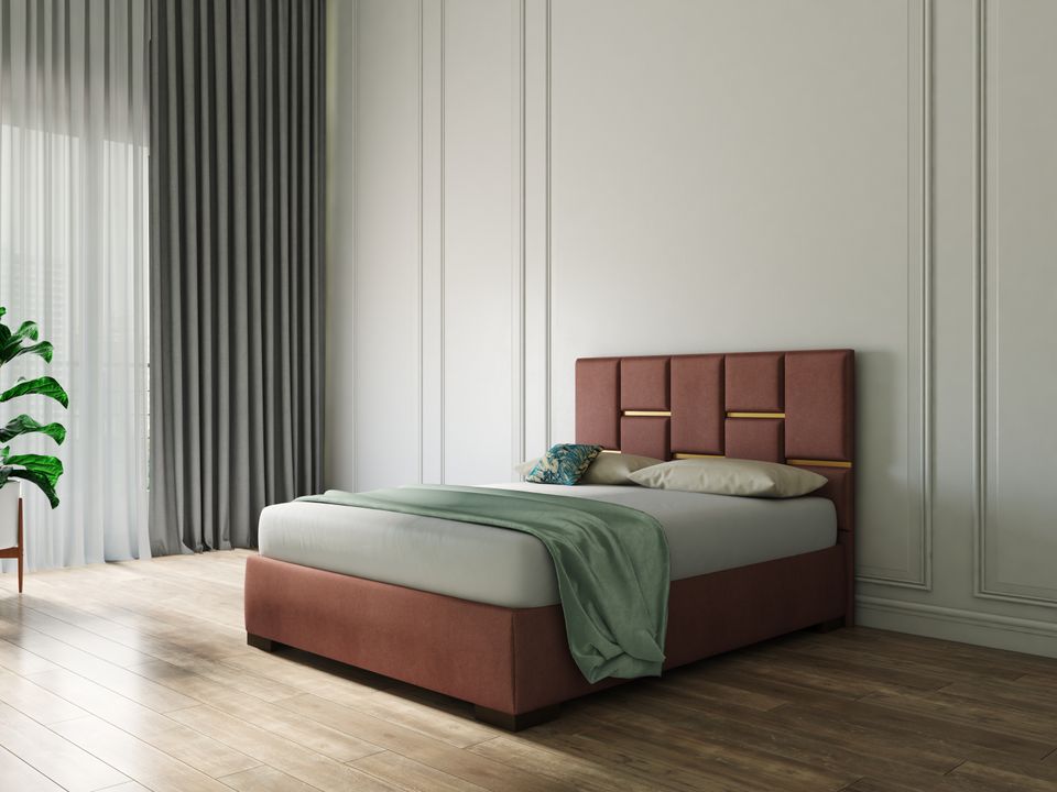 Hayden Home Premium Accent Berlin Upholstered Bed