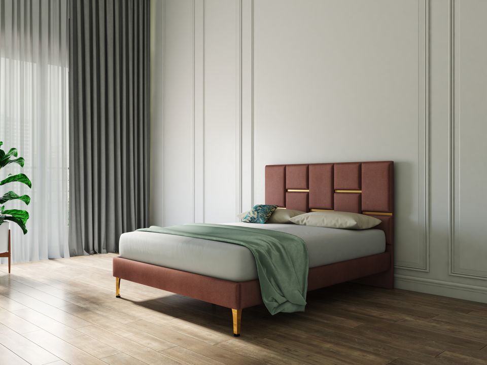 Hayden Home Premium Accent Berlin  Luxeline Upholstered Bed