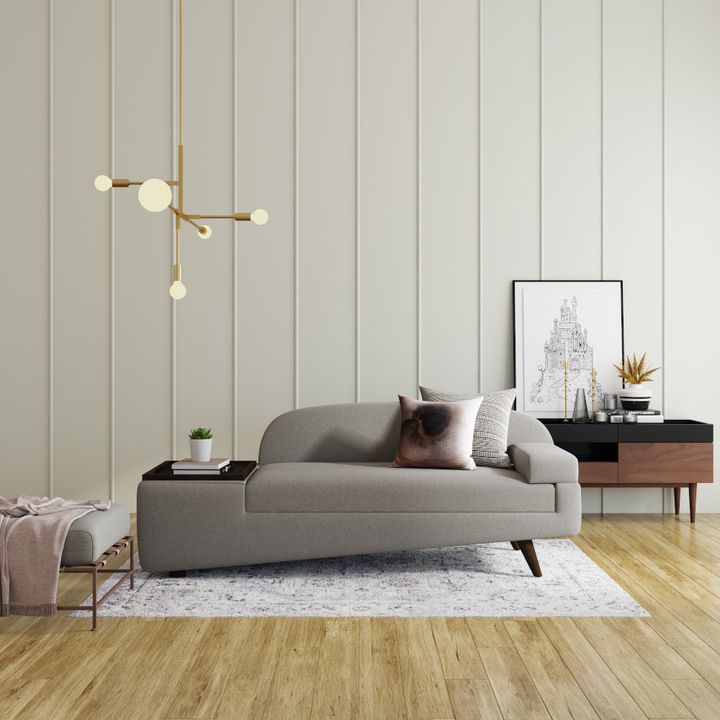 Wedge 2 Seater Sofa with Right Arm
