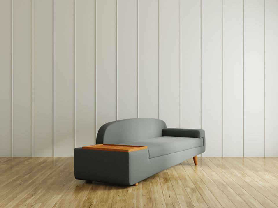 Wedge 3 Seater Sofa, Right Arm